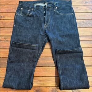 Iron Heart 555S-SLB Men's Dark Blue Jeans